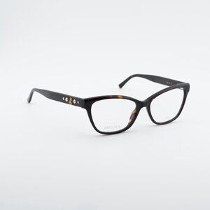 Jimmy Choo JC334 0086 00 Eyeglasses Havana 54mm Cat Eye Frame
